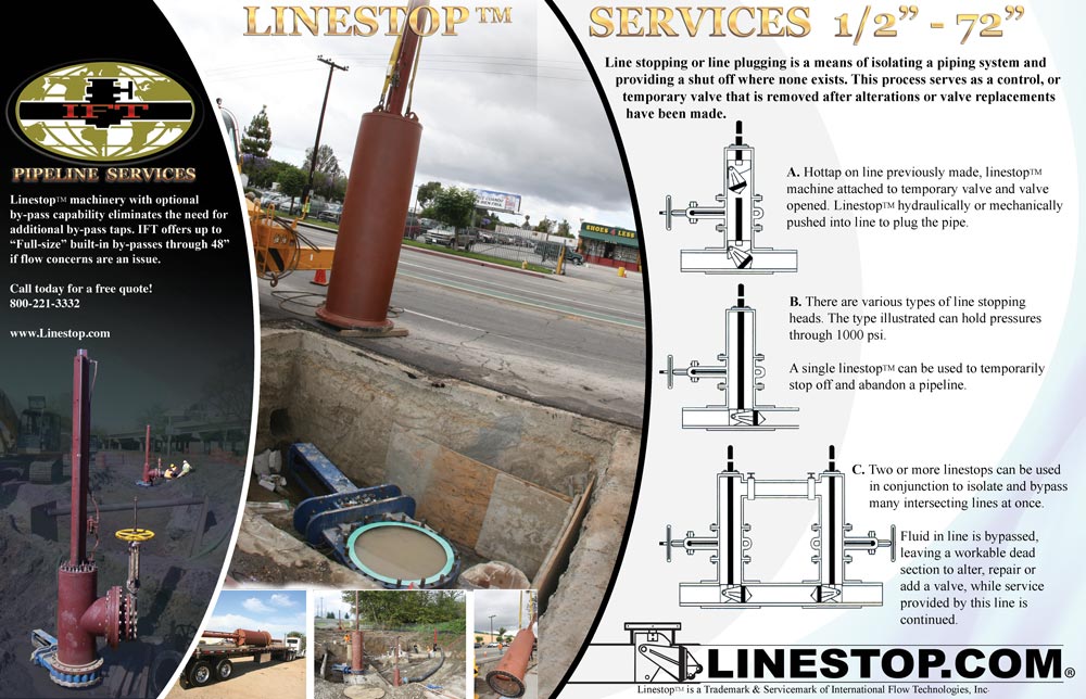 Linestop, Pipe Plugging and Stopple Procedures